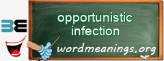 WordMeaning blackboard for opportunistic infection